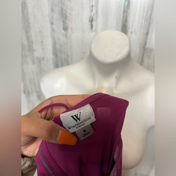 Worthington Purple mini dress size medium - Picture 2 of 4